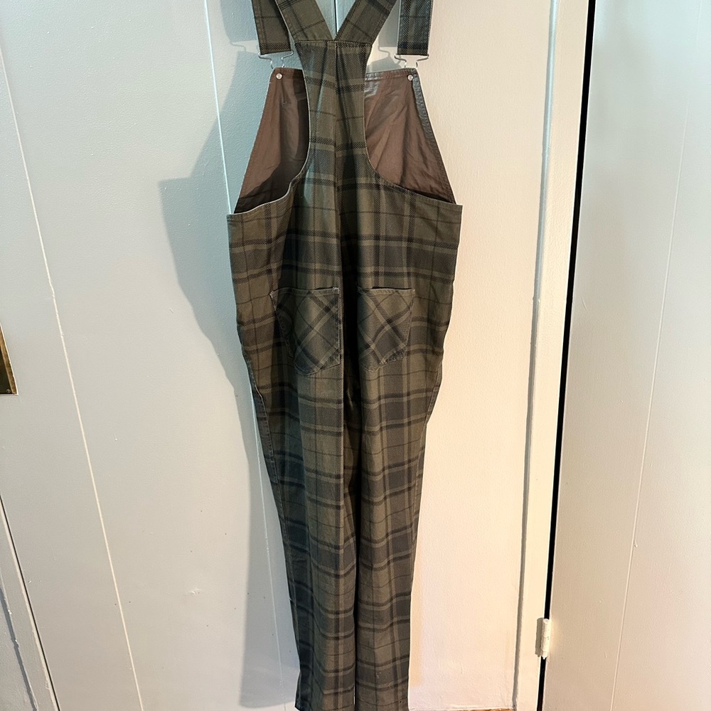 Weworewhat Basic Plaid Overalls - Only Worn Once!… - image 6
